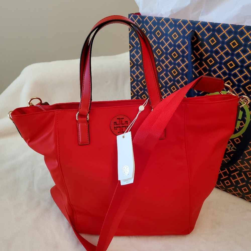 Tory Burch Nylon Small Crossbody Tote
